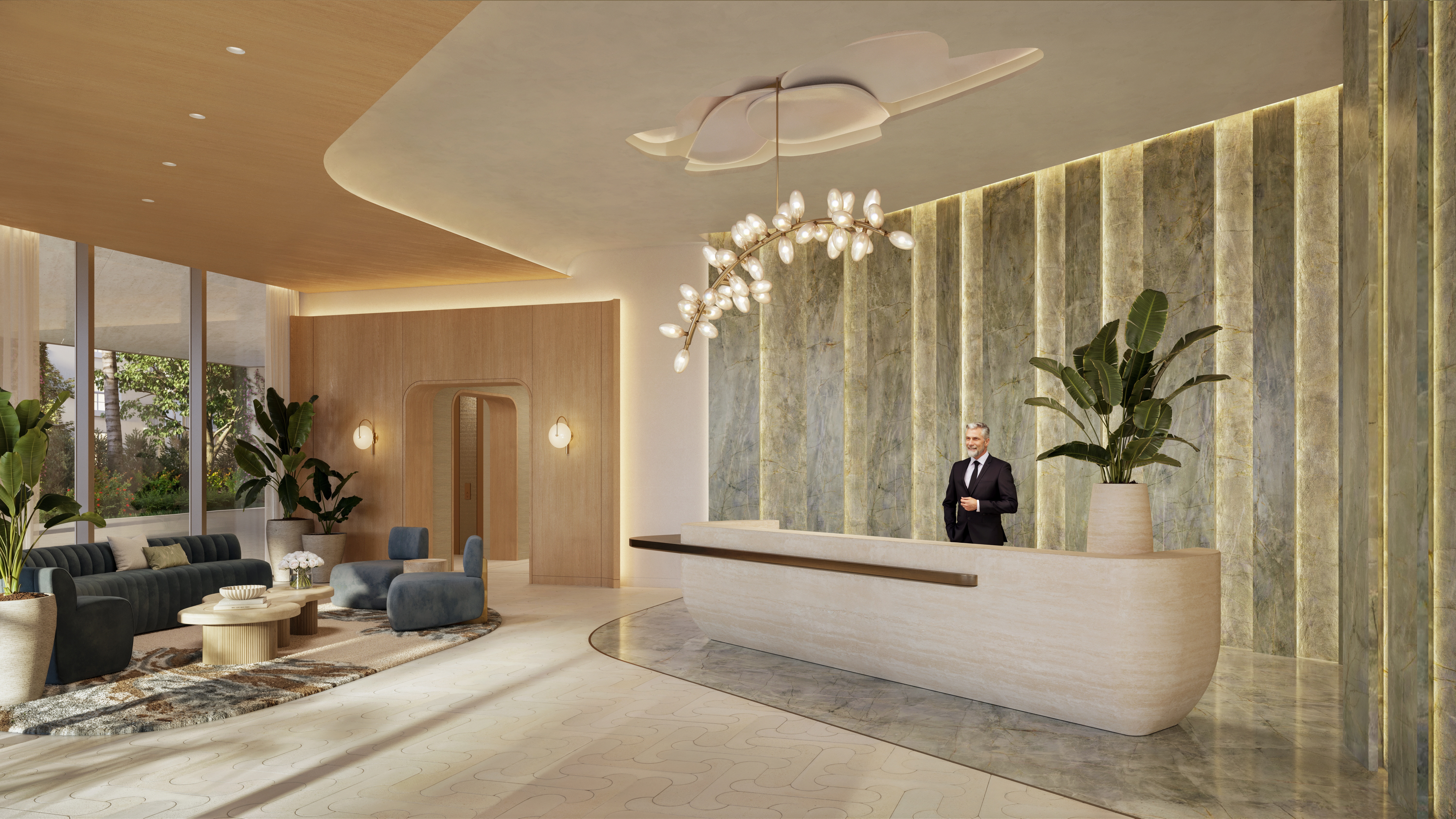 24-hour attended lobby 