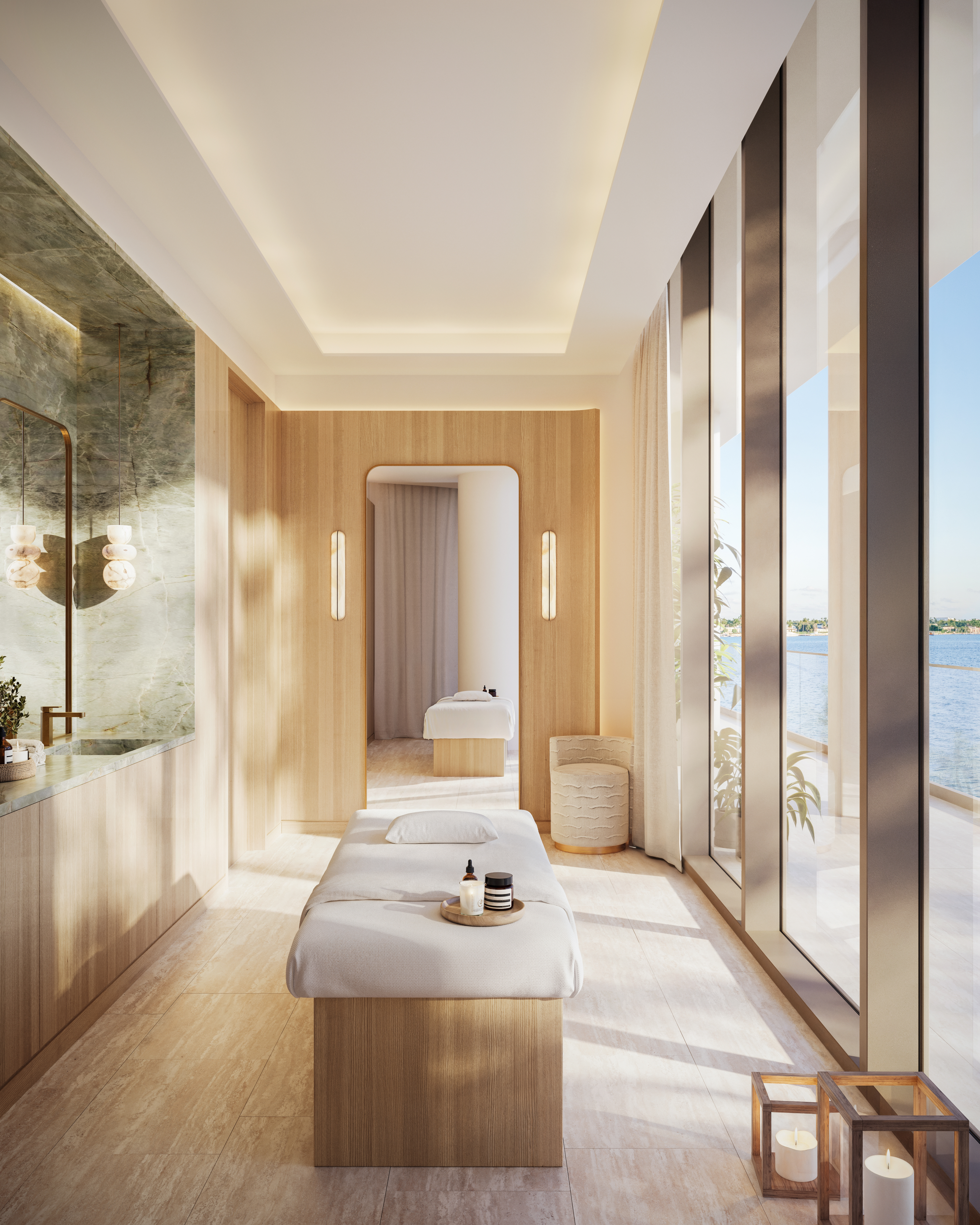 Shorecrest, West Palm Beach — Spa treatment room (artist's rendering)