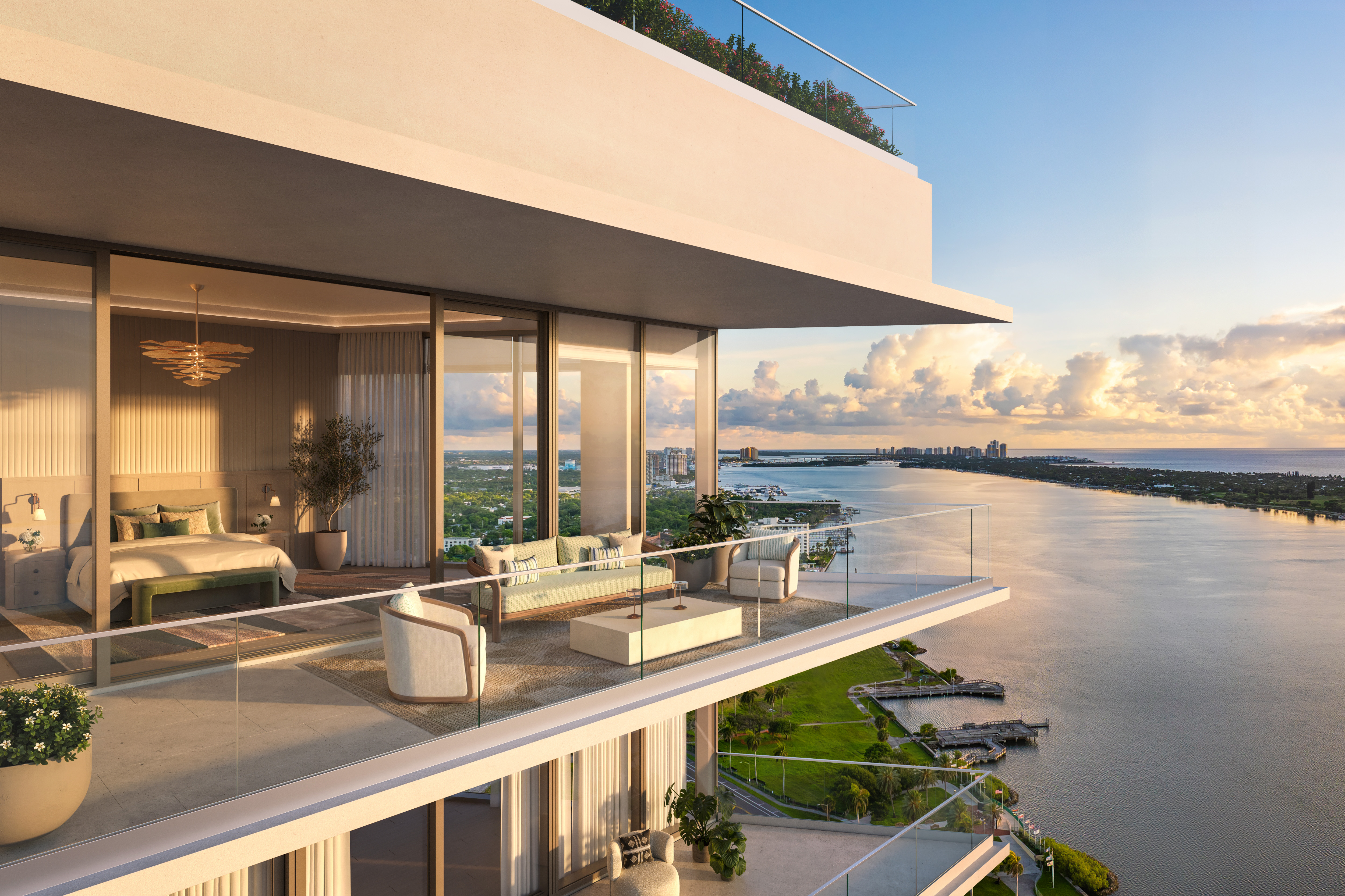 View of combined penthouse unit