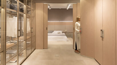 Artisan Home woman at closet