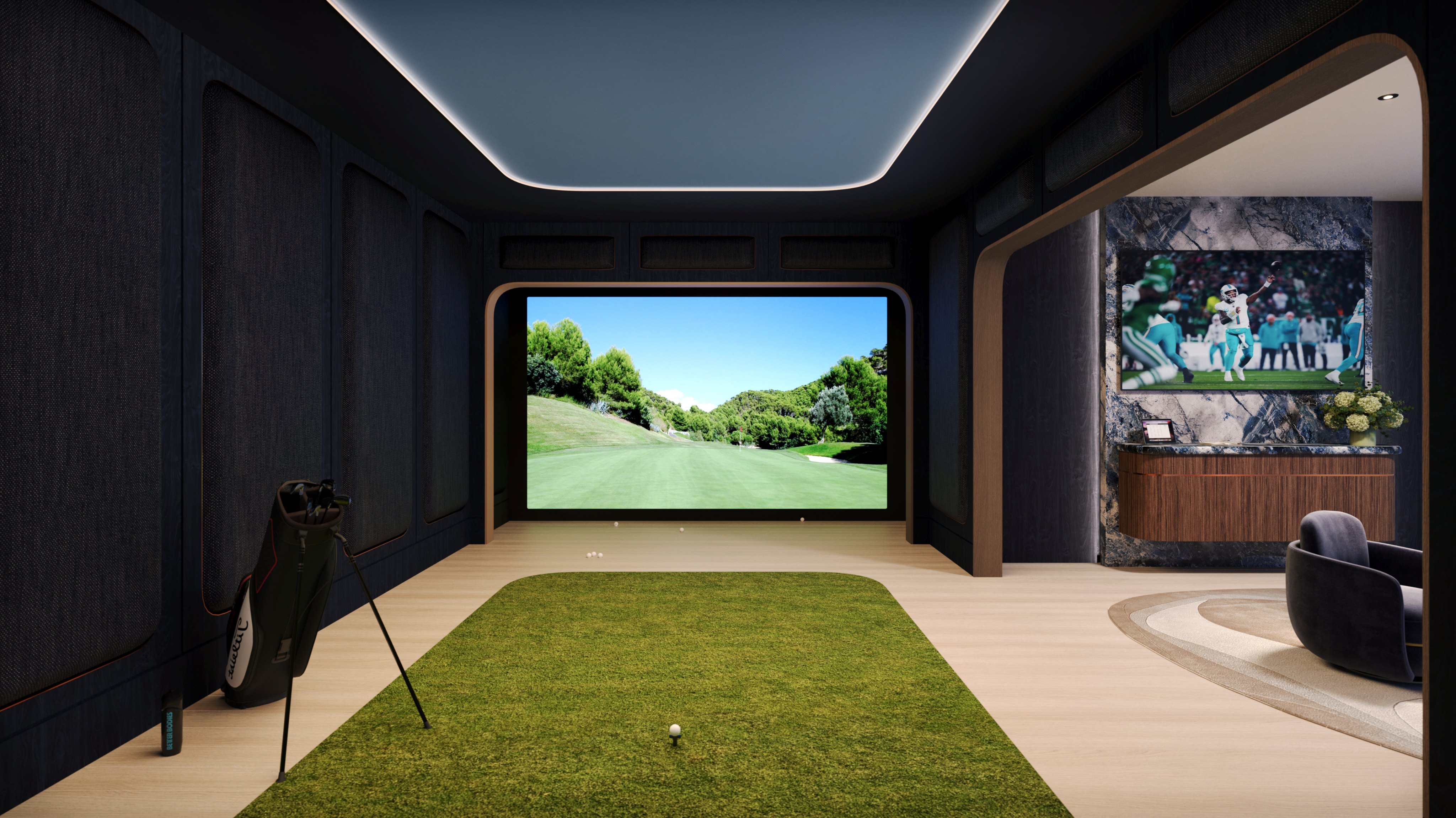 Golf Simulator and Lounge